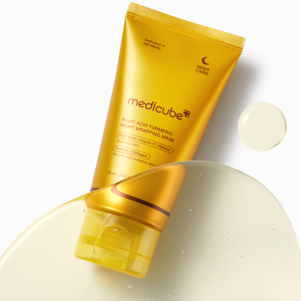 MEDICUBE Kojic Acid Turmeric Night Wrapping Mask 75ml - Нічна маска з койєвою кислотою та куркумою - фото №3 MEDICUBE Kojic Acid Turmeric Night Wrapping Mask 75ml - Нічна маска з койєвою кислотою та куркумою - фото №3